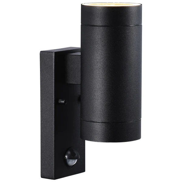 Kinkiet zewnętrzny z czujnikiem ruchu i zmierzchu Tin Maxi Double Sensor, czarny - Nordlux