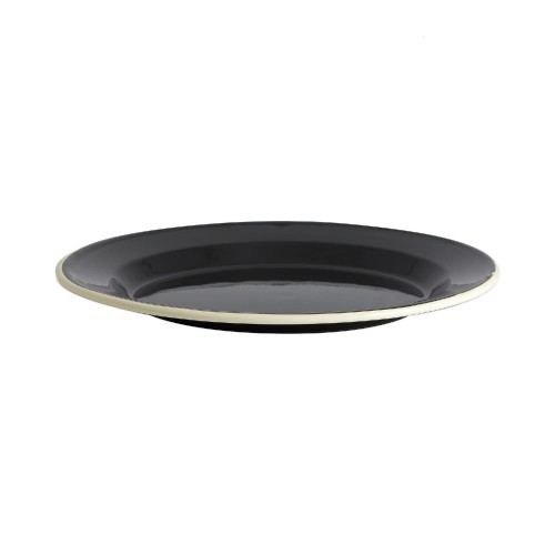 Talerz emaliowany Ginger Black Ø26 - Nordal