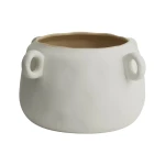 Biała doniczka ceramiczna Karlo Ø34 - Nordal
