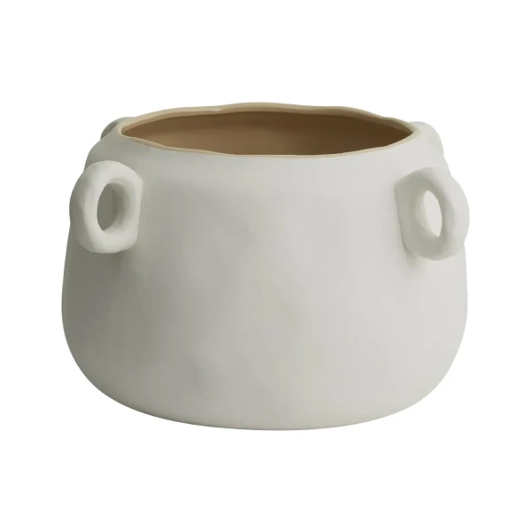 Biała doniczka ceramiczna Karlo Ø34 - Nordal