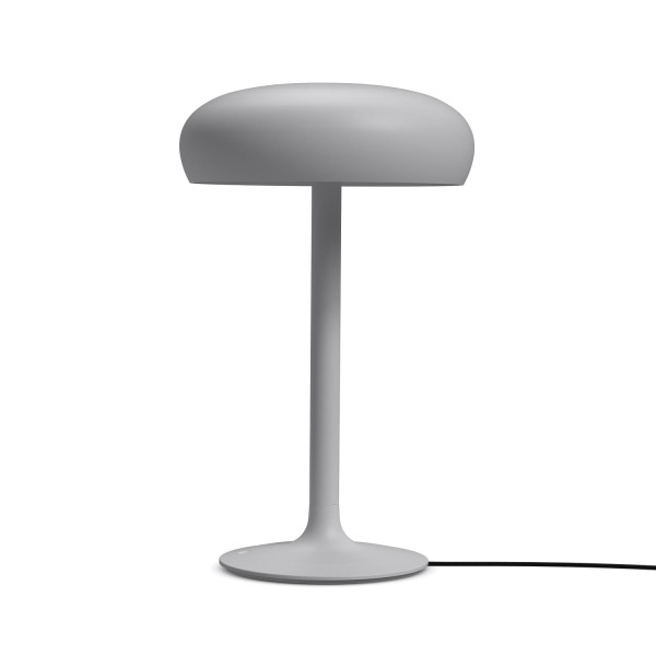 Minimalistyczna lampa stołowa ze ściemniaczem Emendo Cloud Grey - PLEASE WAIT to be SEATED