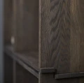 Półka modułowa Blocks Smoked, lity dąb olejowany - Muubs