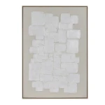 Duży obraz na ścianę Vicenza Off-white 103 x 143, płótno i rama sosnowa - Pomax