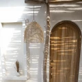 Ażurowy abażur rattanowy do lamp sufitowych Bala L, naturalny - Bazar Bizar