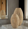 Abażur do lampy wiszącej z rattanu Zuri-M - Bazar Bizar