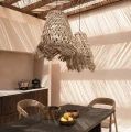 Klosz do lampy wiszącej boho Abaca Jelly Fish M - Bazar Bizar