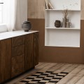 Dywanik z juty pleciony Nanea 90x60, szachownica - Nordal