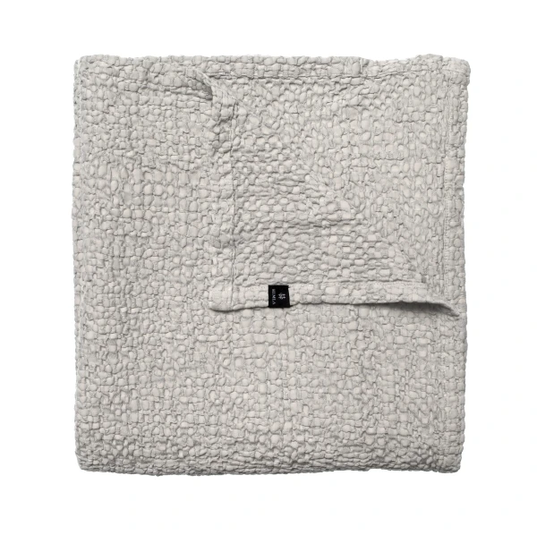 Narzuta na łóżko 260x260 Dani Clean, Oeko-Tex Gots, jasnoszara - Himla