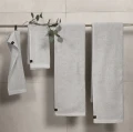 Ręczniki 50x70 z lnu i bawełny, OEKO-TEX, Lina Clean, szare, 2-pak - Himla