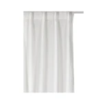 Zasłona lniana z taśmą Sunrise White 280x290 biała, 1 szt - Himla