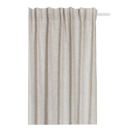 Zasłona lniana z taśmą Sunrise Oatmeal 140x250, 1 szt - Himla