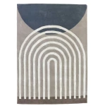 Wzorzysty dywan designerski Atrium 200x300, szary - Finarte