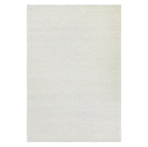 Dywan wełniany biały Keto 140x200, faktura bąbelków - Finarte