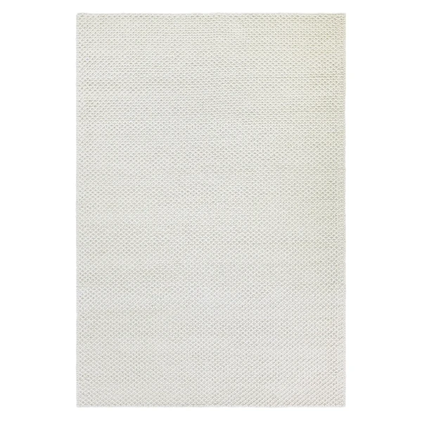 Dywan wełniany biały Keto 200x300, faktura bąbelków - Finarte