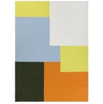 Dywan wełniany graficzny wzór Kortteli Yellow 200x300 - Finarte