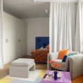 Dywan wełniany graficzny wzór Kortteli Yellow 200x300 - Finarte