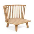 Fotel ogrodowy drewniany z poduszką Malawi Beige - Bazar Bizar