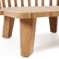 Fotel ogrodowy drewniany z poduszką Malawi Beige - Bazar Bizar