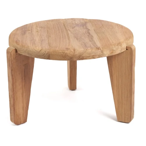 Stolik ogrodowy drewniany Wabi Sabi M - Bazar Bizar