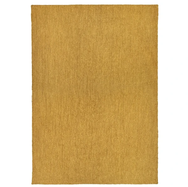 Dywan tkany na płasko wełniany Norm 160x230, musztardowy - Finarte