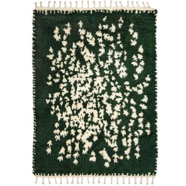Dywan z długim włosiem Suovilla Green 140x200 wełniany - Finarte