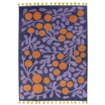 Wzorzysty dywan wełniany Terttu Blue 170x240 - Finarte