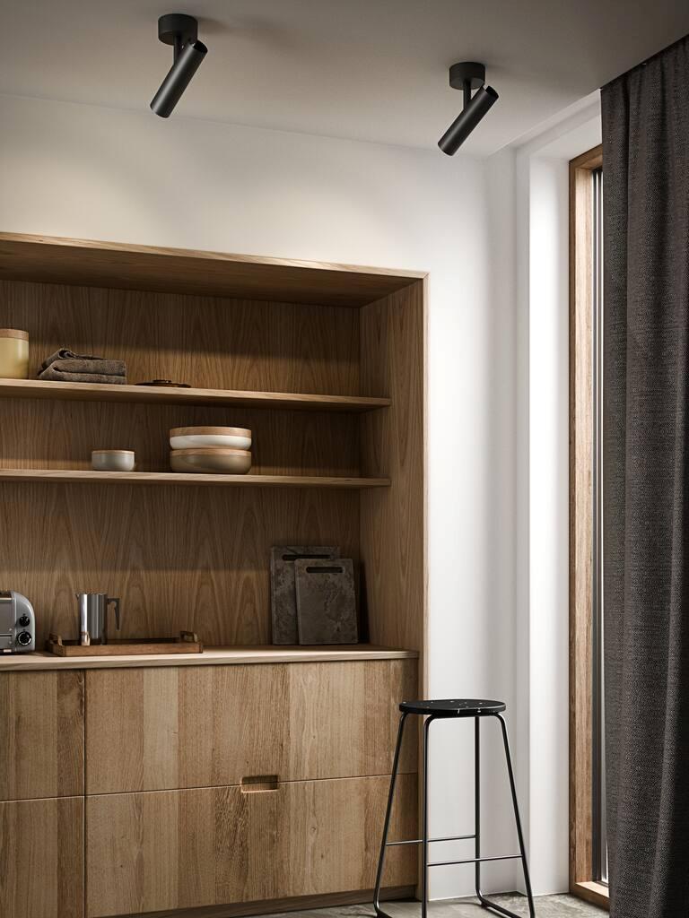 Czarna minimalistyczna lampa sufitowa Mib 6 Loft DESIGN FOR THE PEOPLE BY NORDLUX
