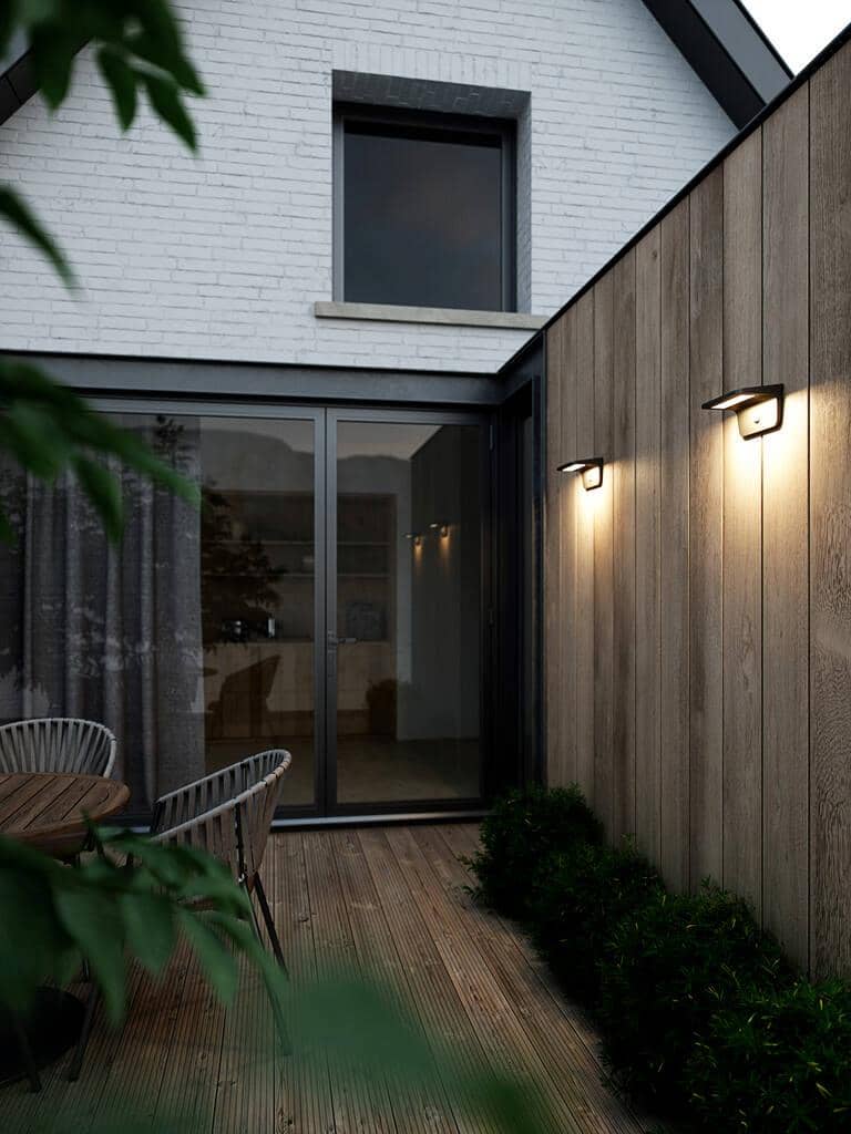 Oświetlenie ogrodowe solarne Matrix 95 z czujnikiem ruchu kolor czarny NORDLUX