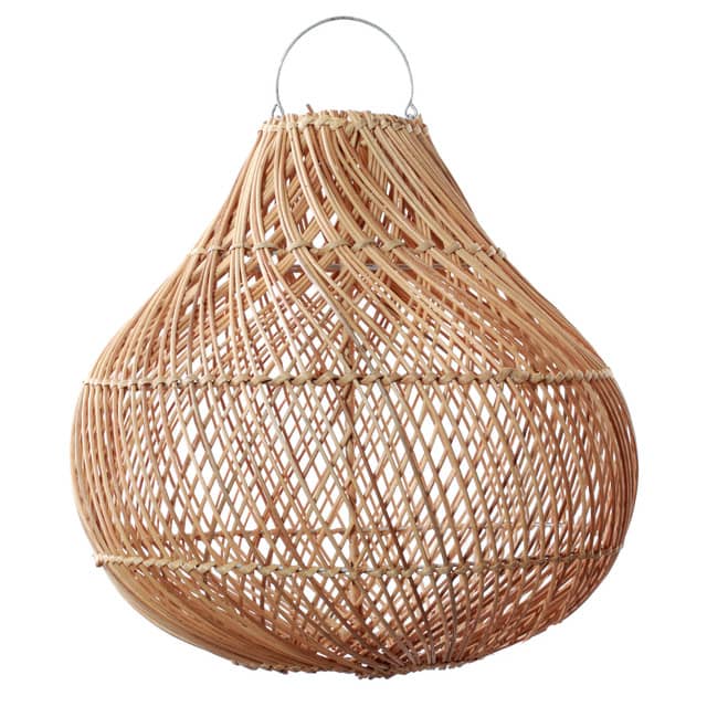 Abażur rattanowy lampa w stylu japandi Natural Home Decor