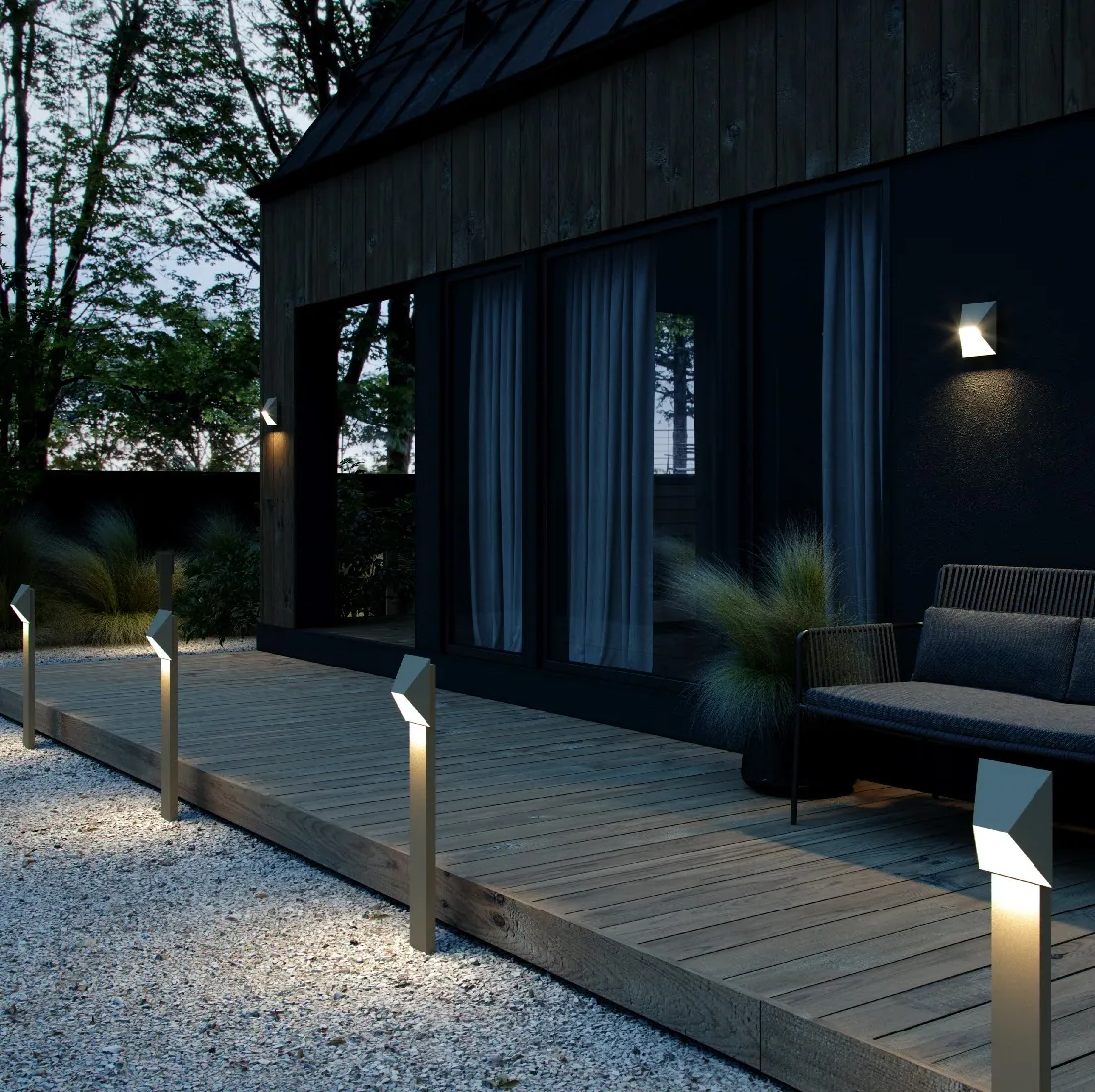 Kinkiety elewacyjne na taras i balkon - Naturalhomedecor