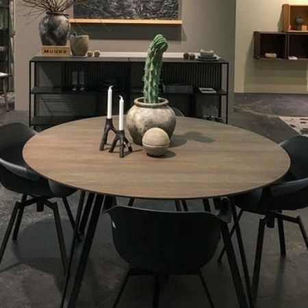 okrągły stół drewniany nowoczesny Natual Home Decor