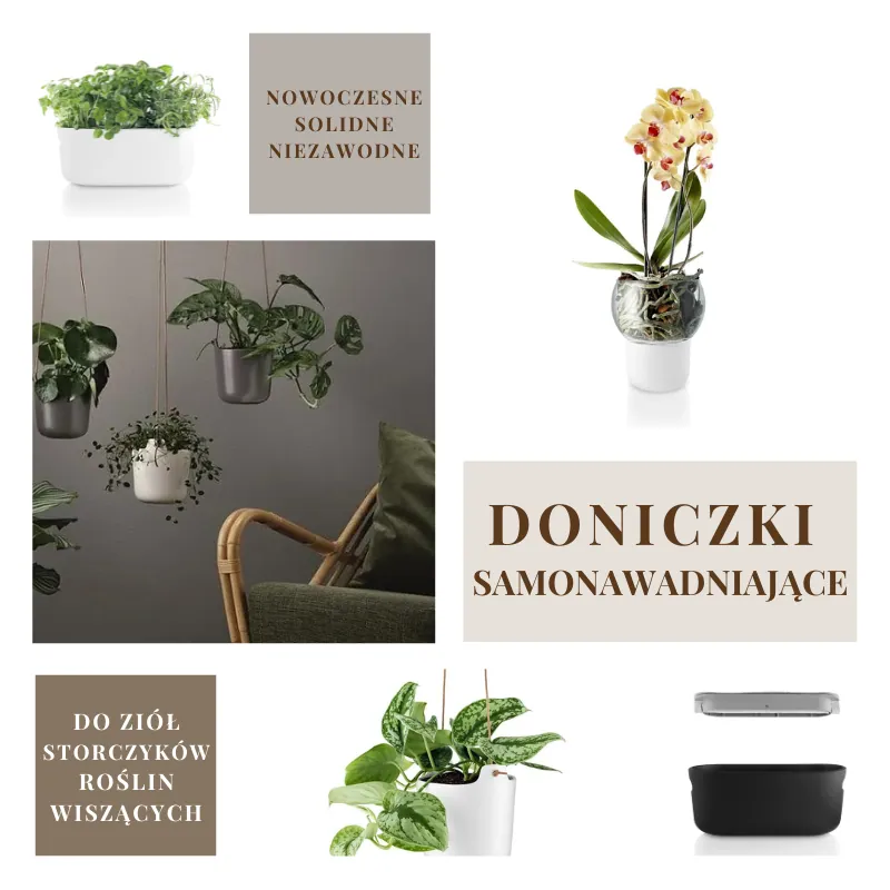 doniczki samonawadniające, Eva Solo, naturalhomedecor, sklep internetowy