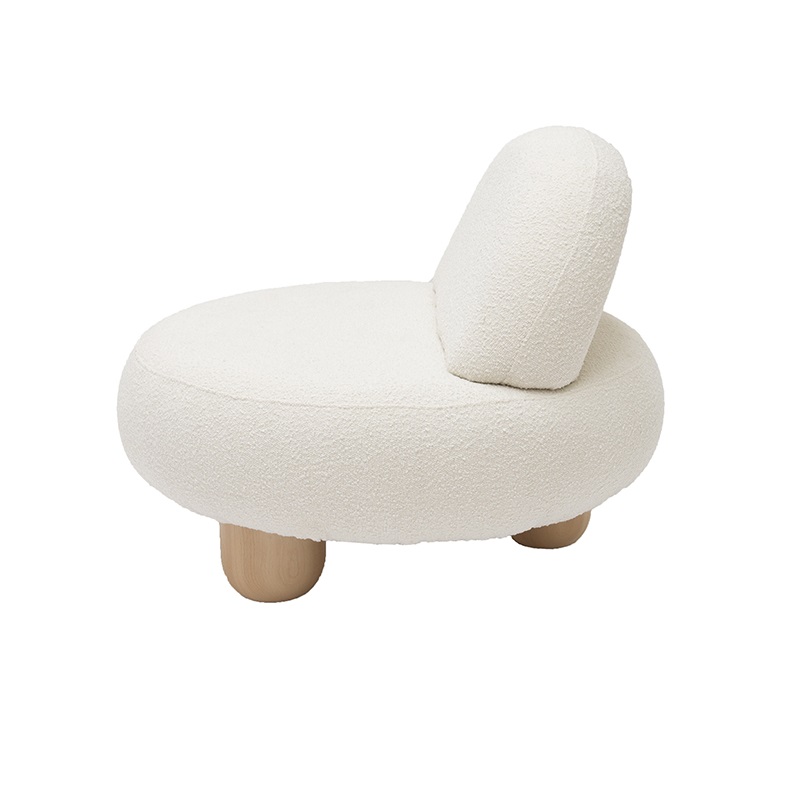 Fotel w stylu japandi o delikatnych fakturach - Natural Home Decor