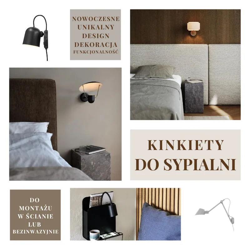 Kinkiety do sypialni nowoczesne, sklep internetowy Natural Home Decor