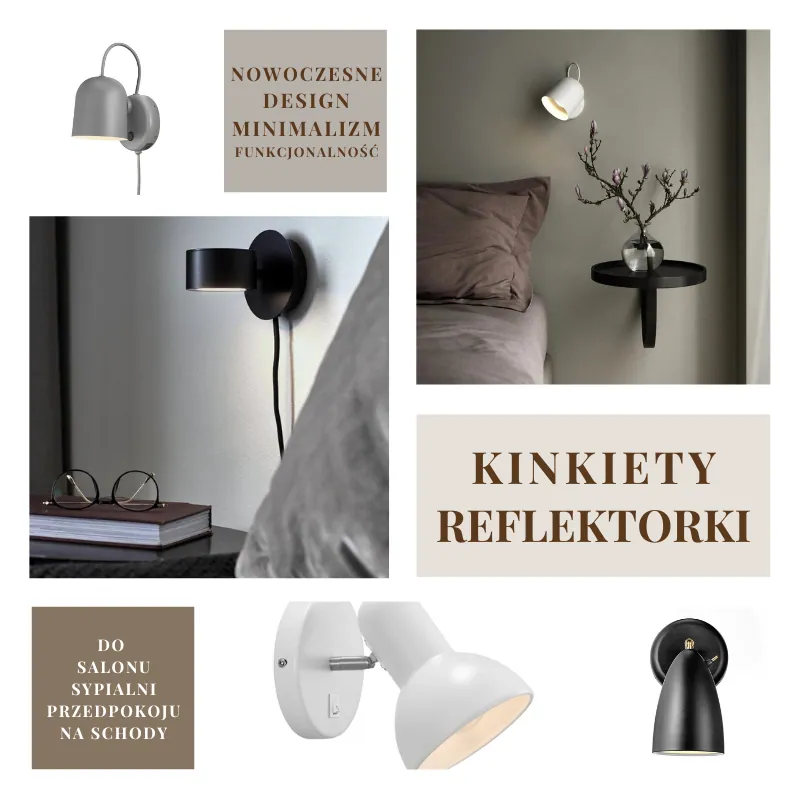 Kinkiety reflektorki, sklep Naturalhomedecor