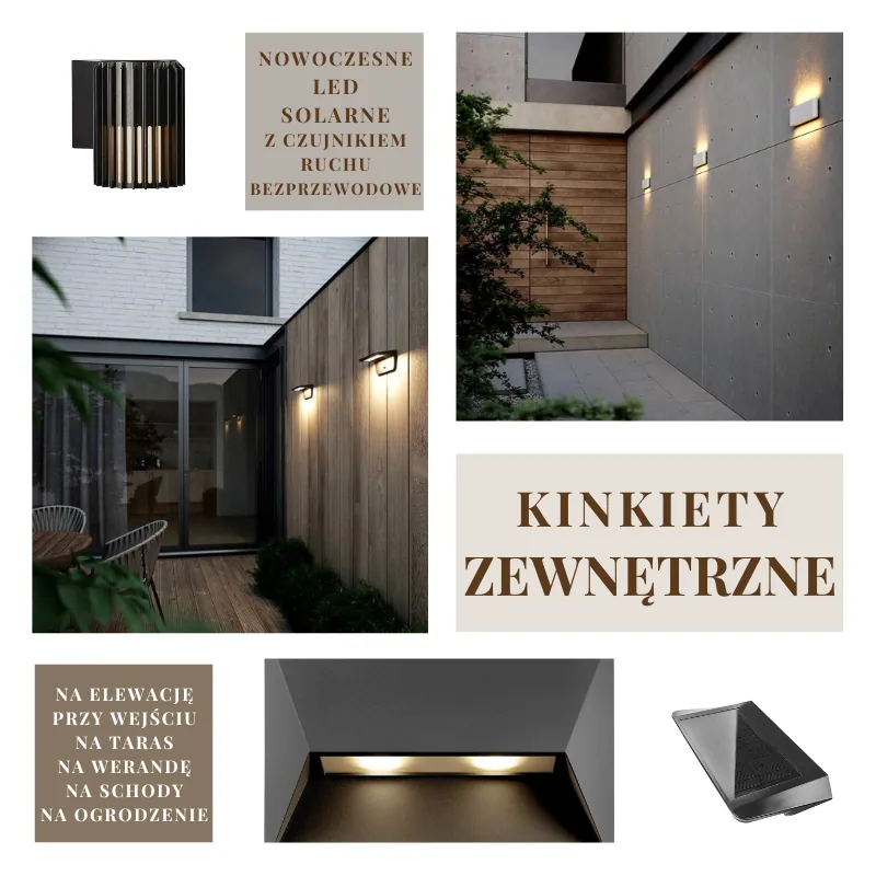 Kinkiety zewnętrzne nowoczesne, kinkiety zewnętrzne Nordlux, sklep internetowy Naturalhomedecor