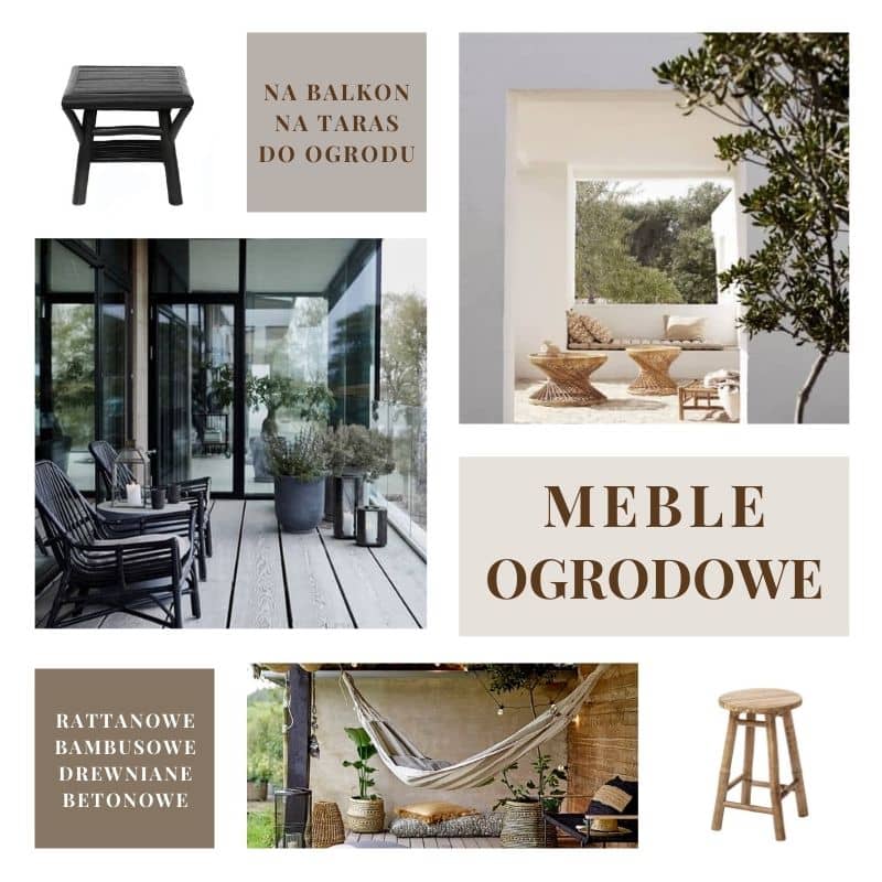 Nowoczesne meble ogrodowe meble tarasowe meble na mały balkon naturalhomedecor
