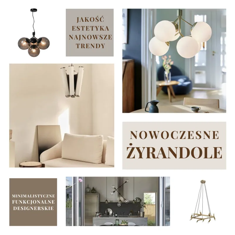 Nowoczesne żyrandole, Naturalhomedecor sklep oświetlenie do domu