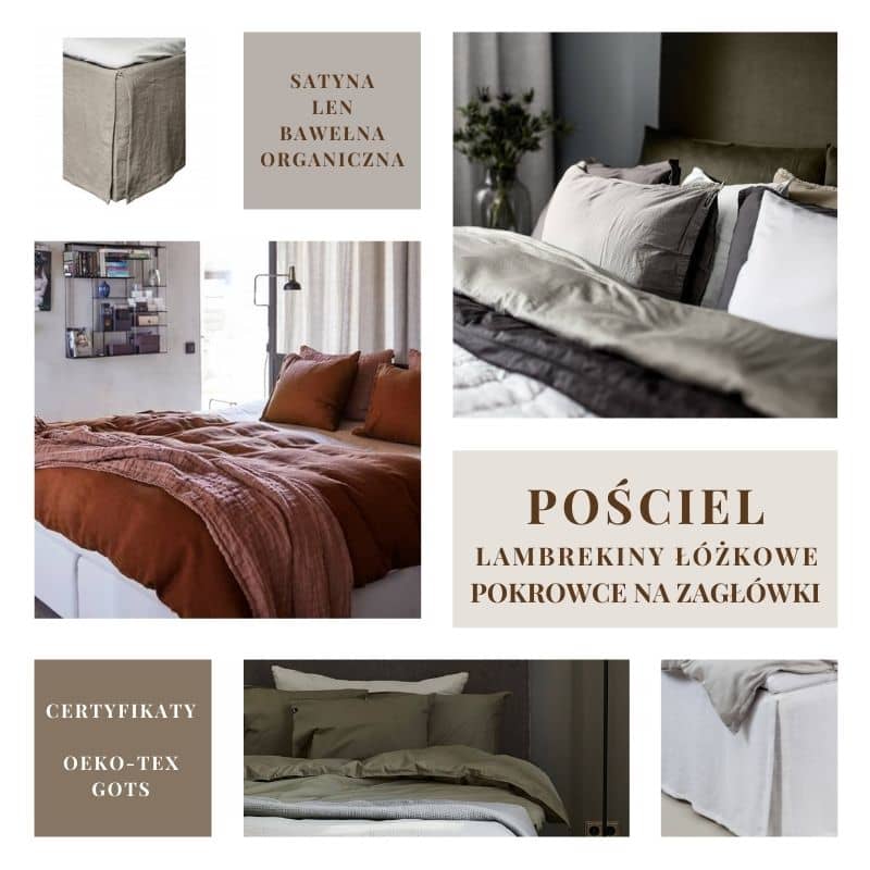 Pościel w Natural Home Decor pościel satynowa pościel lniana pościel bawełniana i lambrekin łóżkowy pokrowiec na zagłówek do łóżka