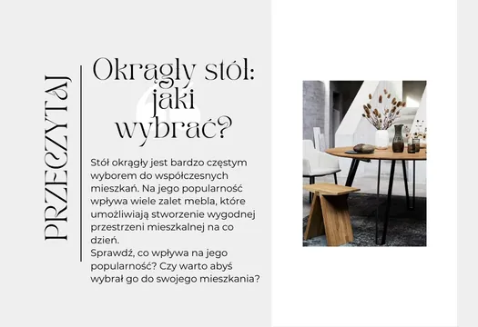 Okrągły stół: jaki wybrać?
