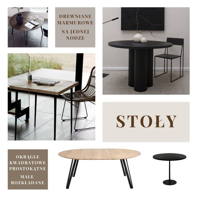 Stół nowoczesny do jadalni i salonu do małej kuchni Natural Home Decor