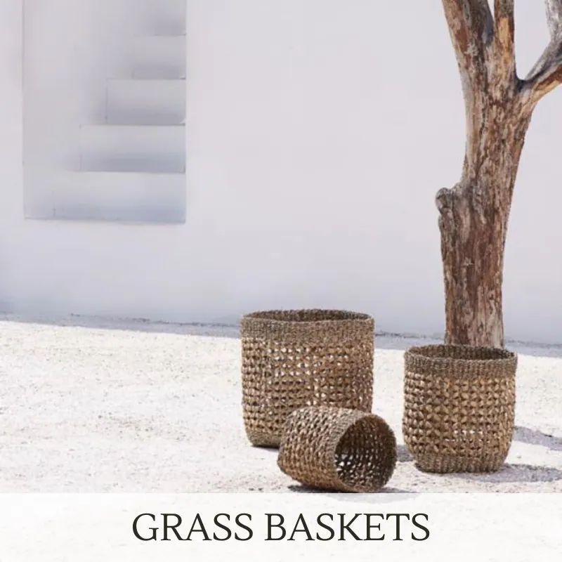 Grass baskets - Natural Home Decor