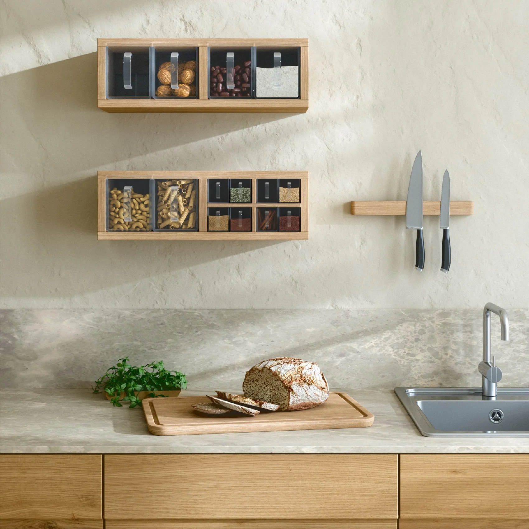 organizer polka do kuchni, Natural Home Decor