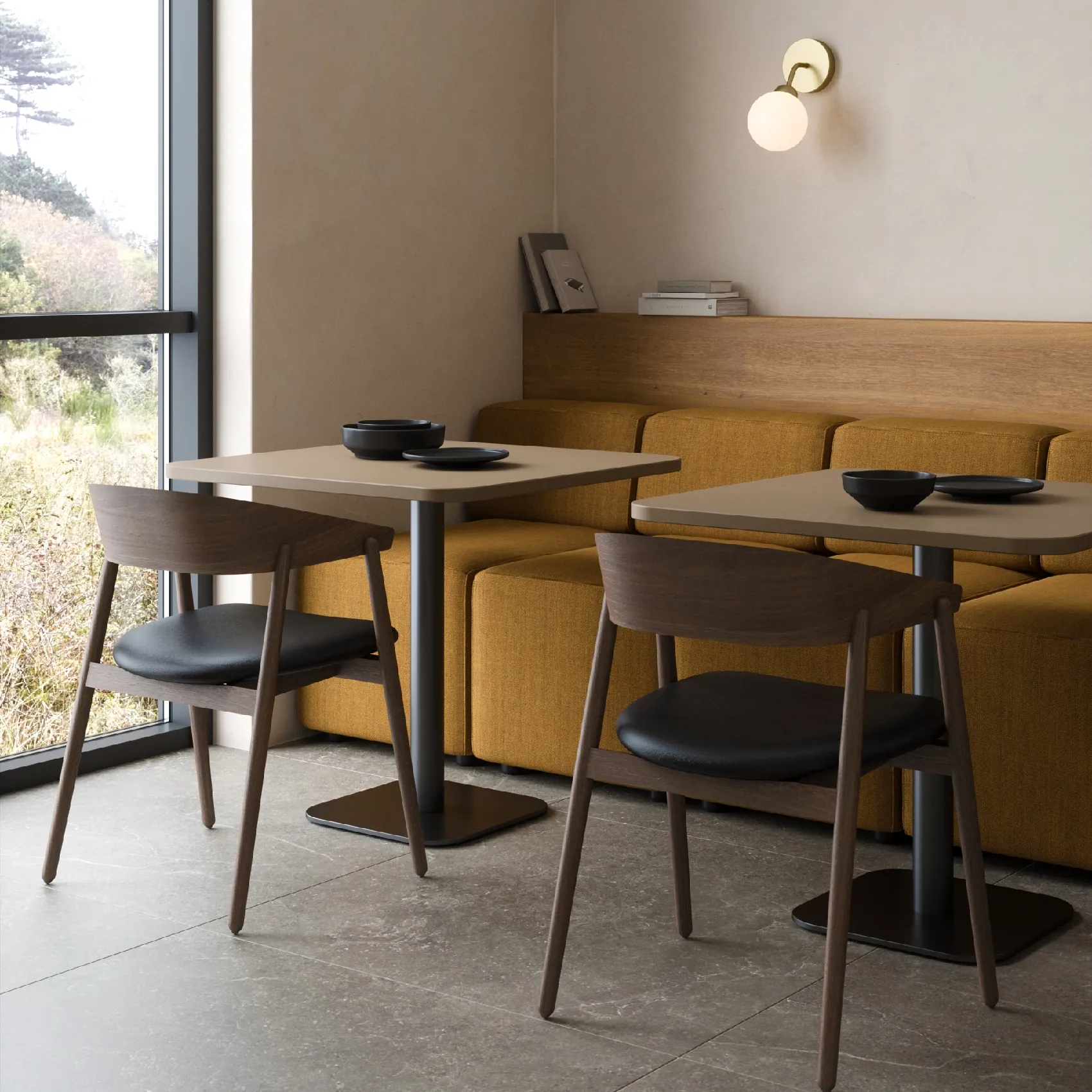 stół kwadratowy na jednej nodze, Delta Andersen Furniture Natural Home Decor