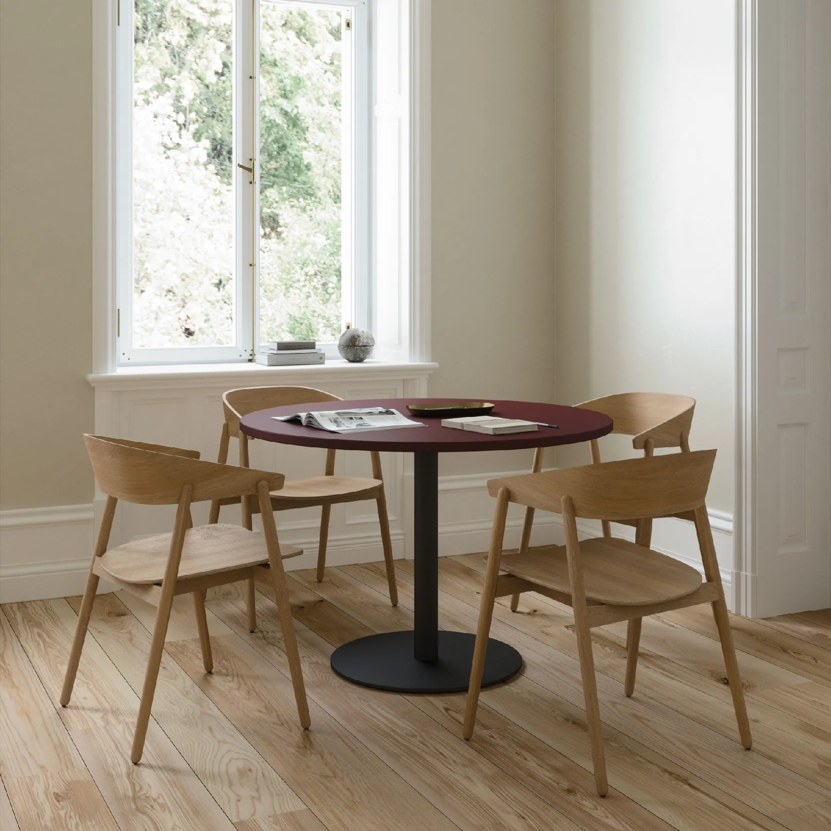 stół okrągły na jednej nodze, Delta Andersen Furniture Natural Home Decor