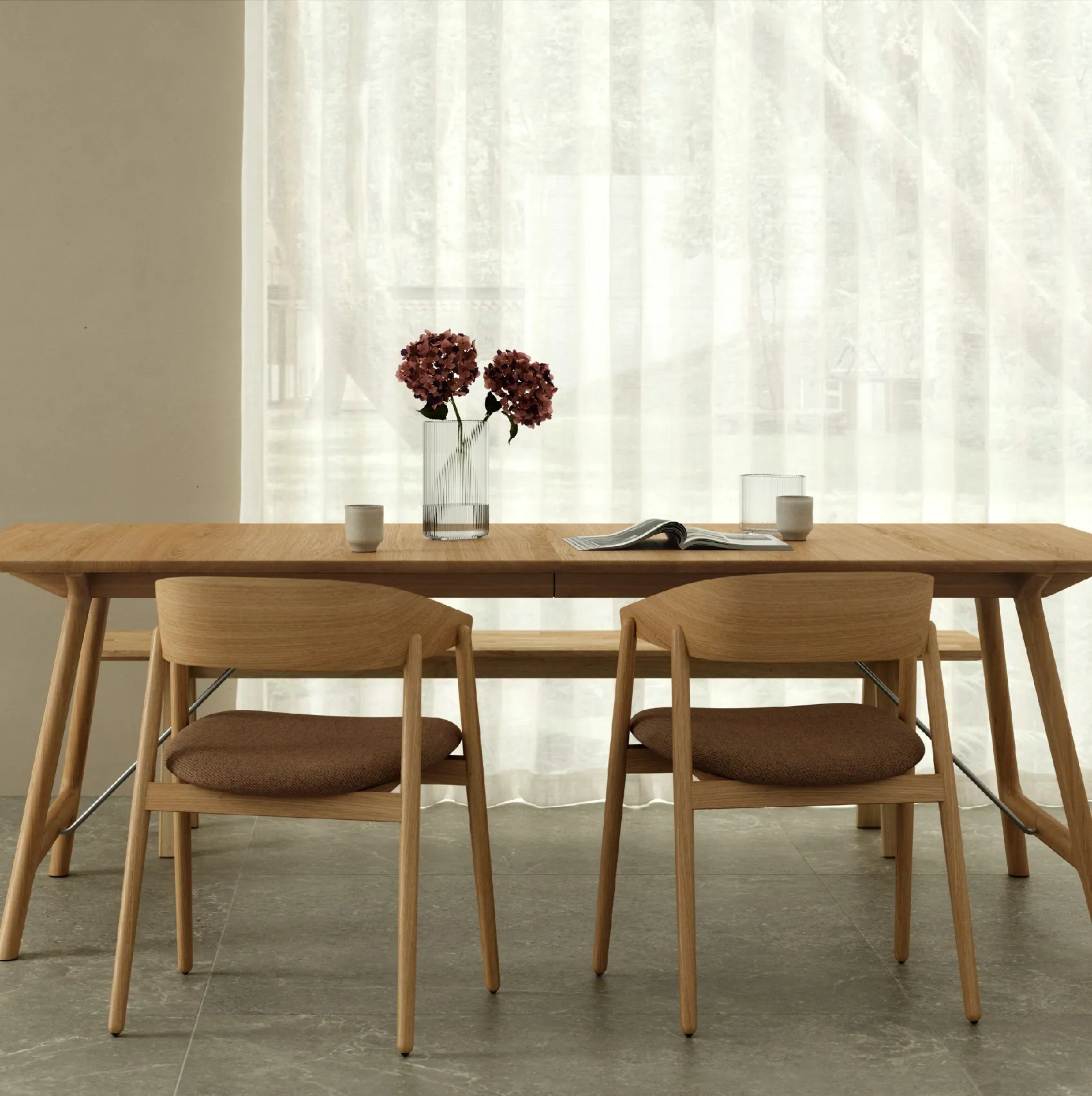 Krzesło drewniane tapicerowane AC2 Andersen Furniture Natural Home Decor