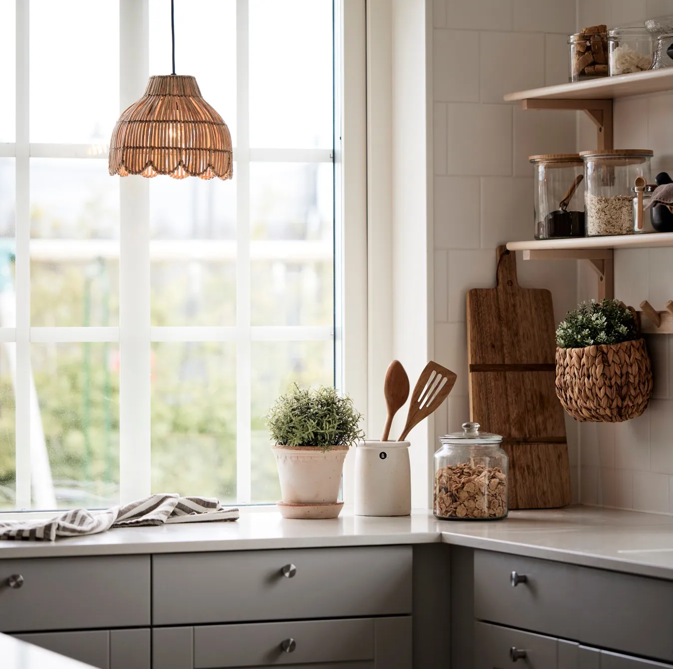 Pia Pr Home lampa wisząca rattanowa, sklep natural home decor