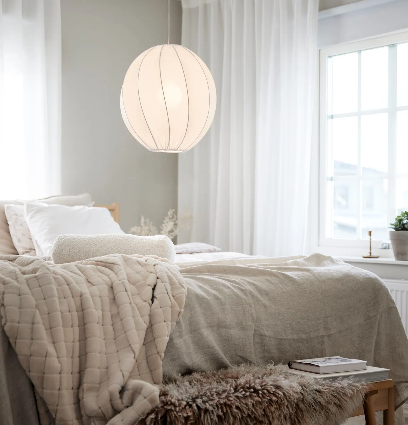 Olivia Pr Home klosz do lampy wiszącej tekstylny, sklep natural home decor