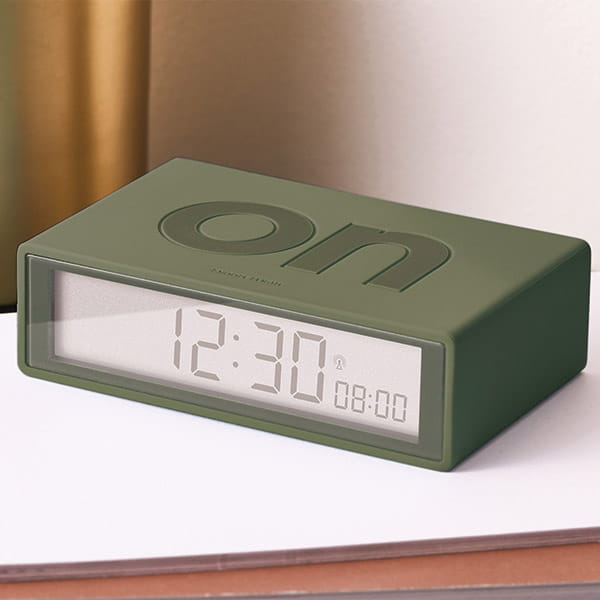 Lexon Flip+ budzik na baterie, sklep natural home decor