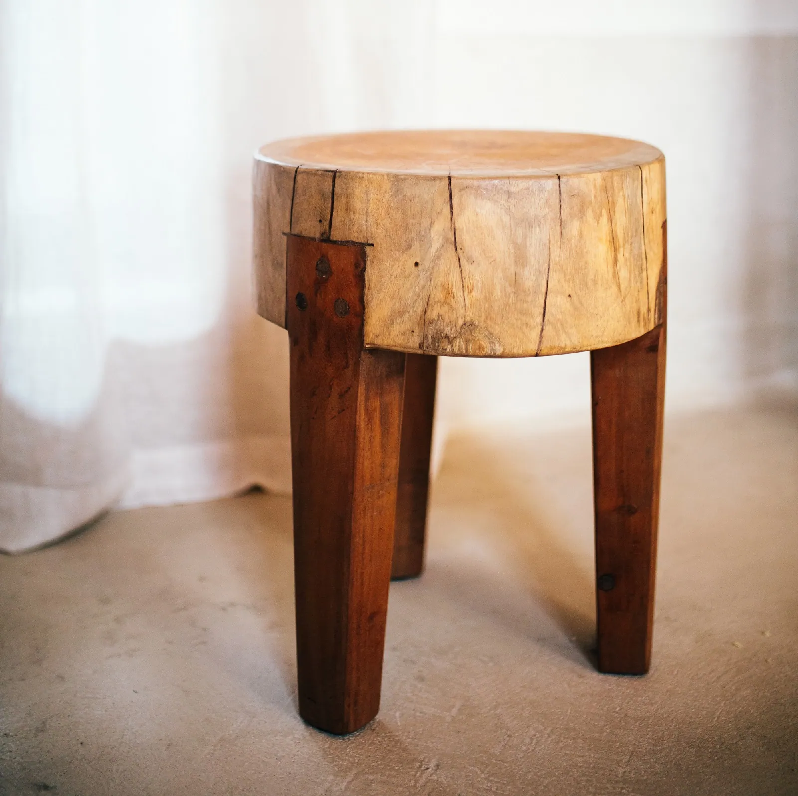 stołki z pnia drzewa, Empoli Pomax, Natural Home Decor